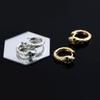 Green Diamond Snake Earrings Versatile Fashion Trend Cobra Ear Buckle Retro Cold Wind Texture Snake Earrings