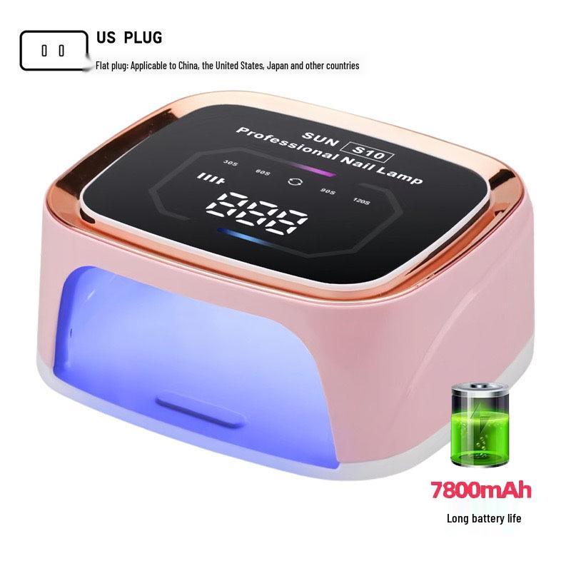

S10 High-Power Wireless 108W Rechargeable Nail Lamp for Phototherapy and Nail Art
