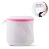 Underwear laundry bag mesh bra wash bag with zipper machine-wash protective pouch for delicate garments pink 3PCS