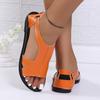 Flat Sandals for Women In Summer, Round Toe, Exposed Toe, Side Empty Fish Mouth, Wearing Oversized Women's Sandals Outside