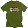 Custom TV Show Friends T Shirts for Men Pure Cotton Tees Tshirts Short Sleeve Fashion Tshirt Clothes