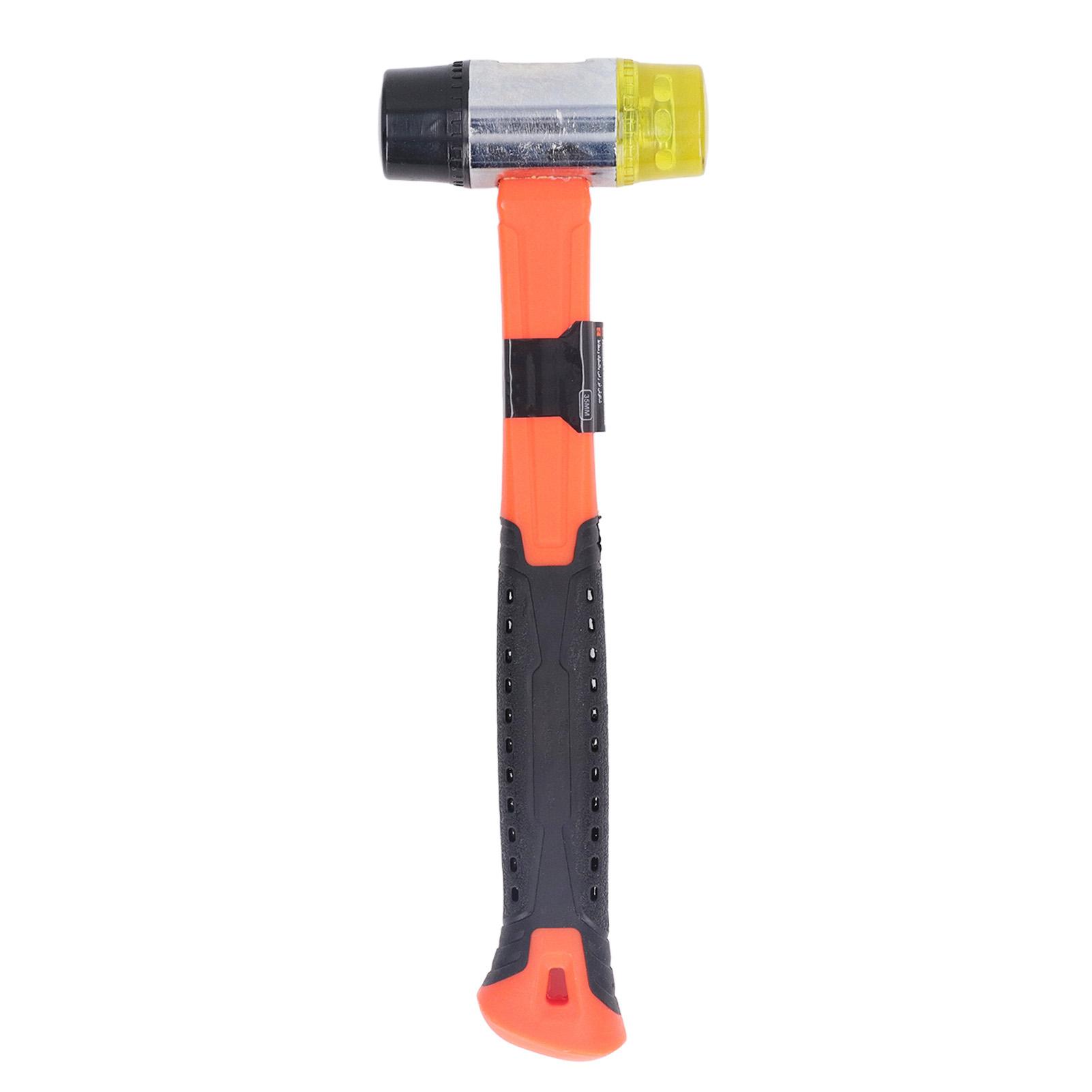 

Двухголовый молоток 35 мм Мягкая ПВХ Чугунная головка Многофункциональная монтажная киянка для строительства