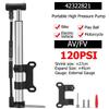 ROCKBROS 120Psi Bicycle Pump Portable Air Inflator Bike Pump With Gauge AV FV Schrader Presta Valve Pump Cycling Accessories