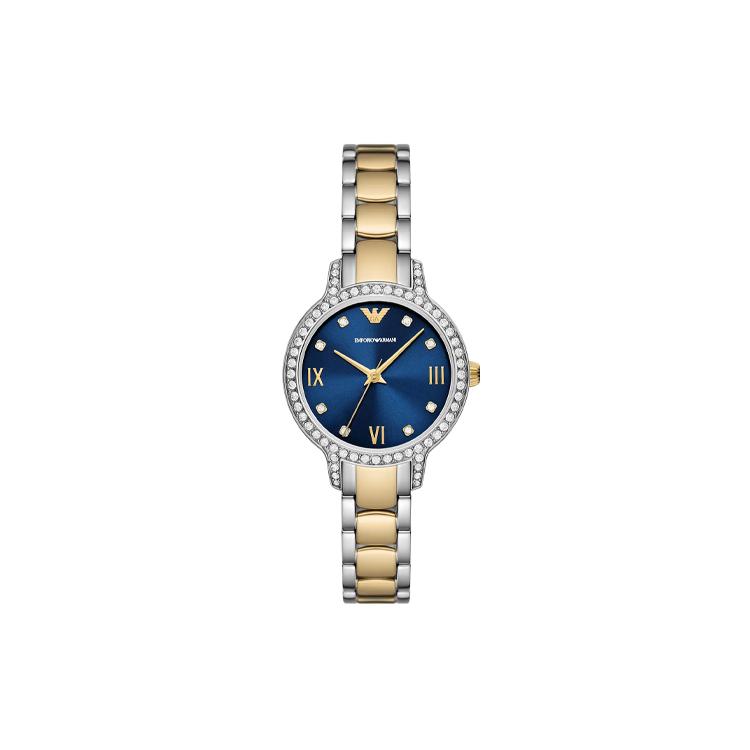 EMPORIO ARMANI Wrist Watch Quartz Movement Stainless Steel Strap 32mm Blue Dial Women s Watch AR11576 Blue Dial