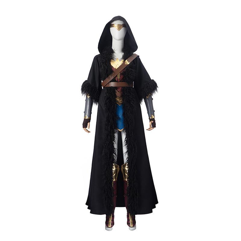 Wonder Diana Woman Prince Cosplay Cape Belt Set Halloween Party Performance