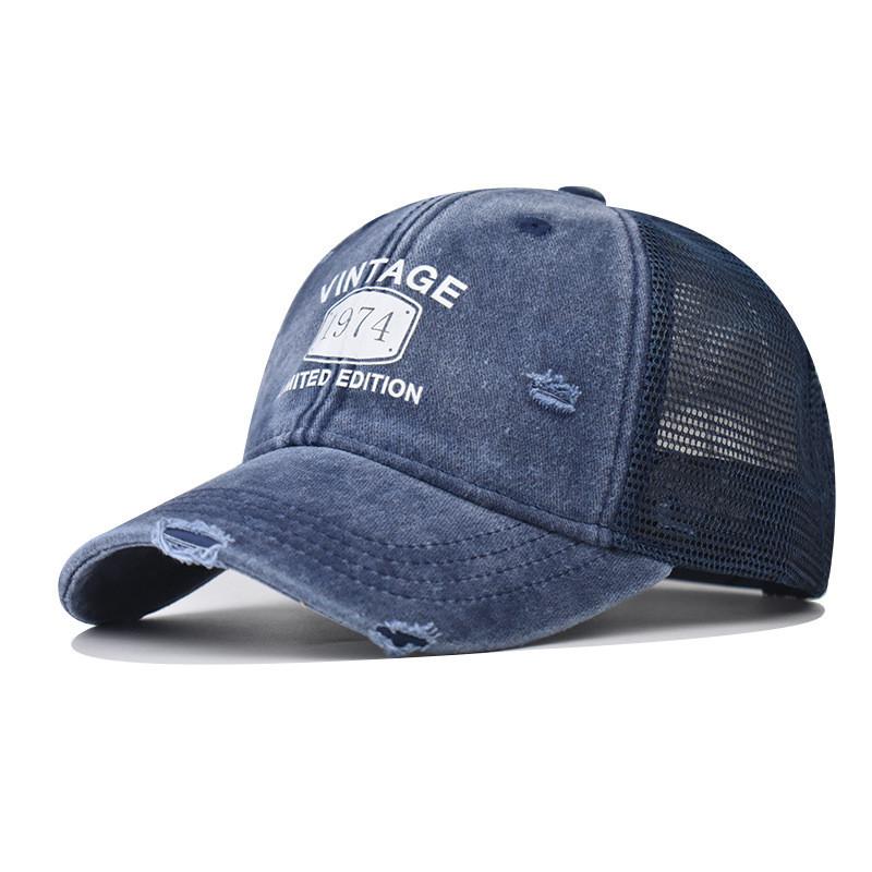 Baseball Cotton Cap Embroidered Geometric Features Summer Outdoor Activities