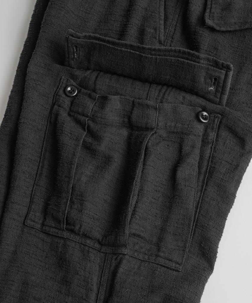 Bihebieo Dyed Slub R/C Field Pants Anthracite