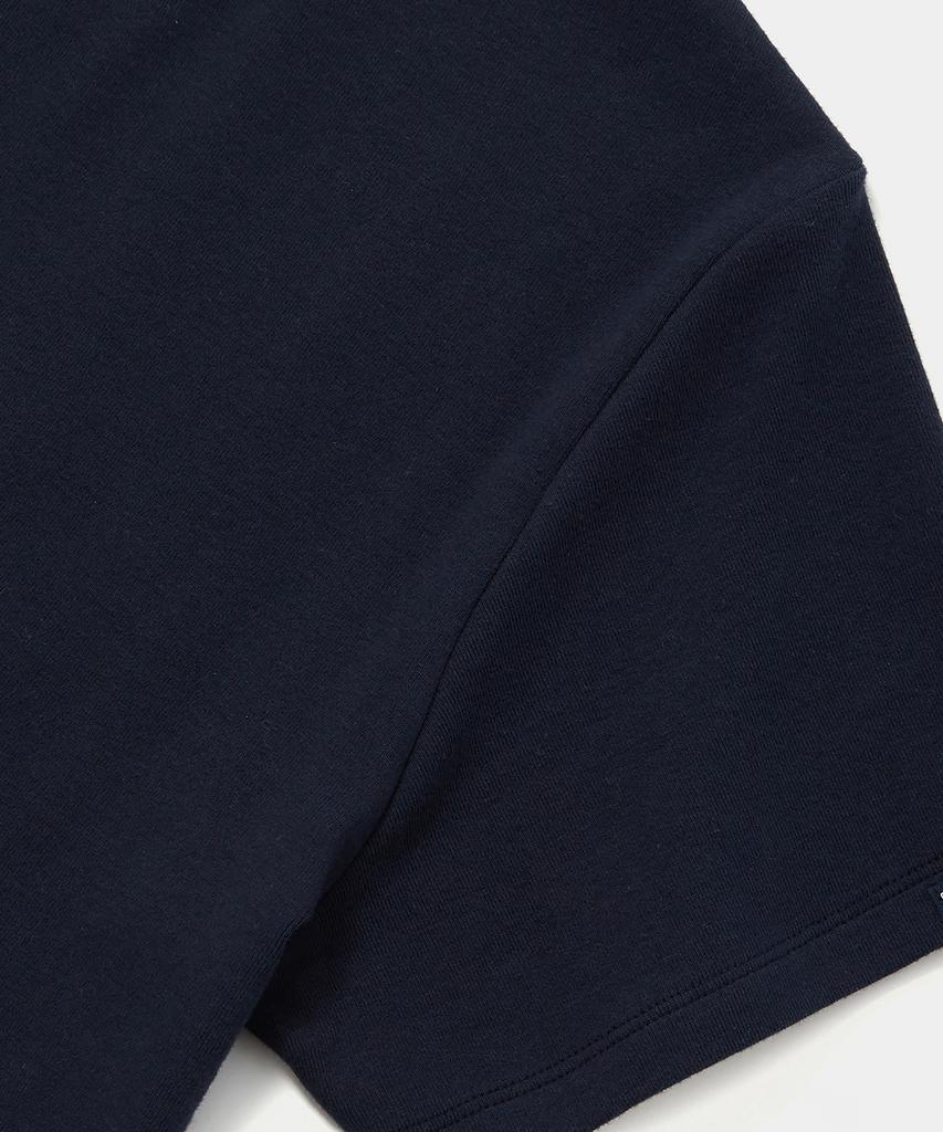 COLUMBIA UNIVERSITY Cu Big Script Women Crop S/S T-Shirts Crown Navy