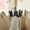 Folding Sun Umbrella UV Blocking Pure Color Black Rubber Sunscreen Umbrella for Rain Or Shine White