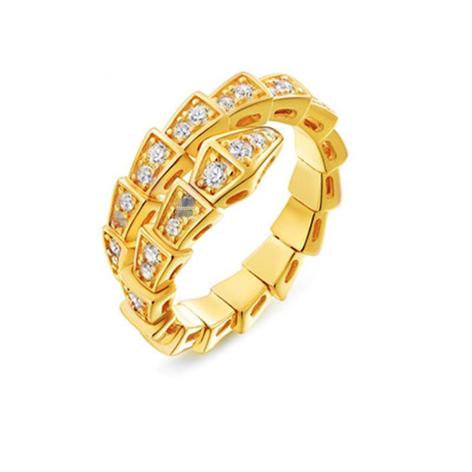 Роскошный женский браслет из циркония в виде змеи