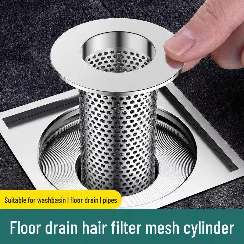 Stainless Steel Floor Drain Mesh Cover and Anti-Clog Sink Filter
