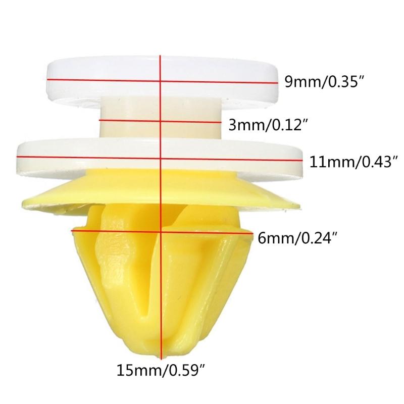 50 Stück Radlaufverkleidungsclip, Paneelformteilhalter Ersatz