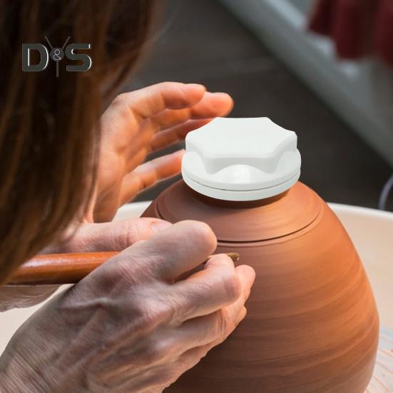 Keramik-Ton-Drehwerkzeug, 4 cm/6 cm Durchmesser, Ton-Wurf-Trimmwerkzeug, Töpfer-Finishing-Werkzeug für Töpfer und Tonkünstler