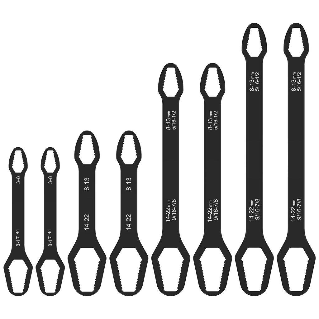 4/8Pcs Universal Torx Wrench Multifunctional Wrench Set Double-head Torx Wrenches 8-22mm Hexagonal Solid Wrenches for Car Repair