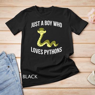 Schlange Haustier Junge Nur ein Junge, der Python-Schlangen liebt T-Shirt Unisex T-Shirt