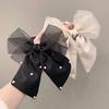 Bow Ponytail Bow Hair Scrunchie Pearls Bowknot Hair Bands Delicate Elastic Hair Band