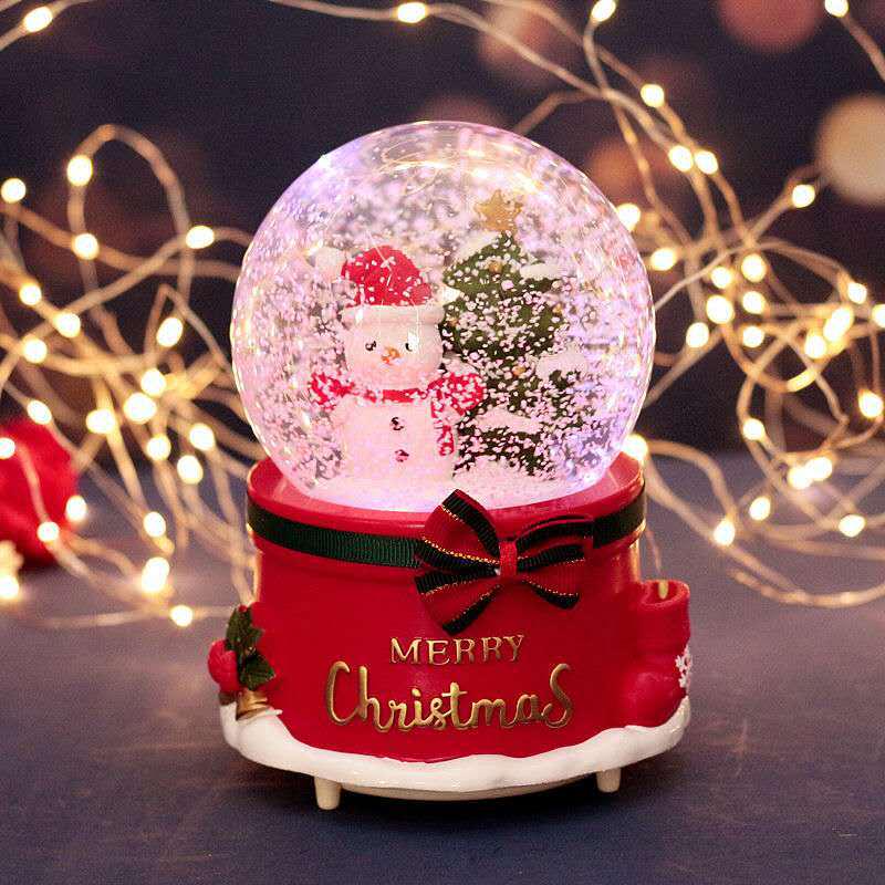 Glowing Crystal Ball Music Box: Perfect Christmas Gift & Home Decor for Friends or Kids