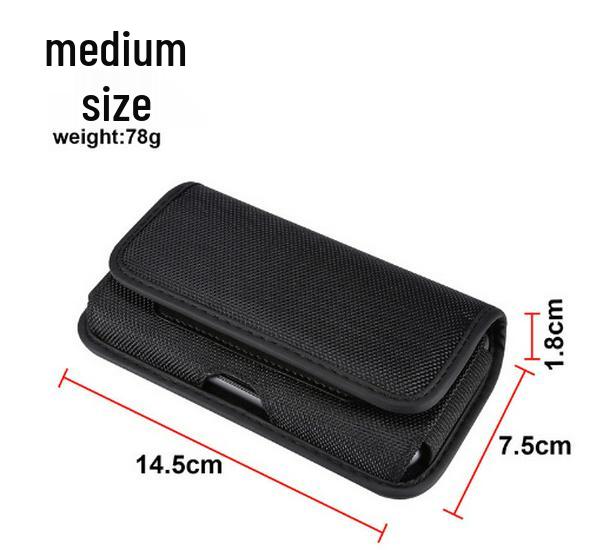 Men's Wear-Resistant Waist Bag: Fabric Belt Pouch & Phone Case for Work or Construction