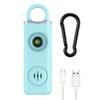 130dB Alarm with LED Personal Alarm with Mini Emergency LED Safe Personal Protection for Girls and USB 130dB Loud Blue Self-Defense Light, Flashlight,