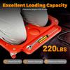 Movable Knee Pad Rolling Knee Cart With 5 Swivel Castors Collapsible Frame Roll-Up Knee Pads For Auto Repair Protect Knees