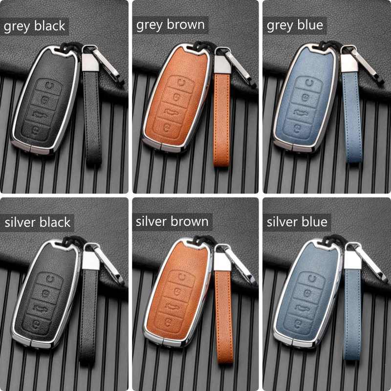 Key Case Cover for Chery Tiggo 8 PRO 7 PRO MAX OMODA C5 JAECOO Leather Remote Fob Holder Car Accessories