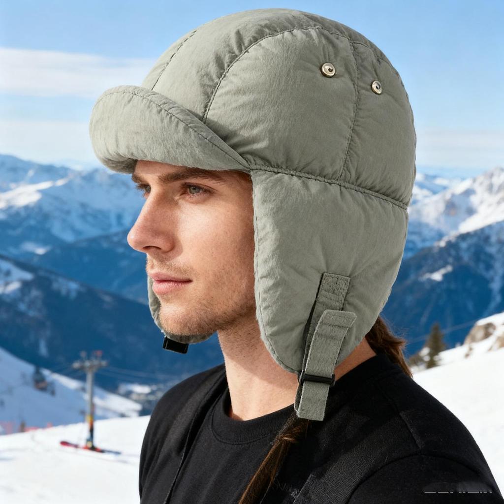 Trapper Hat Warm Earflaps Headwear Warm Cycling Hat For Outdoor Sports Cycling Hiking Camping Snowboarding Commuting Fishing