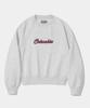 COLUMBIA UNIVERSITY 8Bit Crop Fleece Women Crew Neck _Light Gray