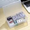 Portable Desktop Organizer Box with Compartments for Cables, Chargers, Batteries,Nail Art,Hair & Cosmetic Storage, Plastic Case.