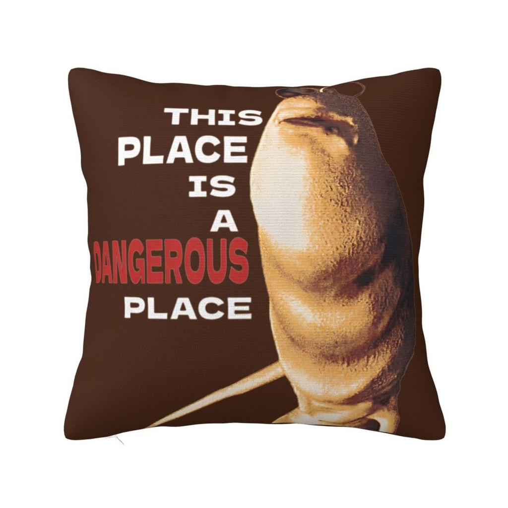 Dangerous Pillowcases Polyester Room Marcus The Worm Meme Cushion Case Creative Decorative Pillow Cover 4545