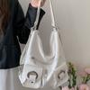 Jednolita Kolorowa Miękka Skórzana Damska Torba Na Ramię Damska Koreańska Stylowa Prosta Osobowość Torba Tote 2024 Witer Duża Pojemność Wielofunkcyjna Damska Torebka