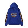 Felpa Unisex con Cappuccio in Pile Haikyuu Karasuno Squadra Intera Manica Doppia Stampa Logo Haikyuu Anime Pallavolo Felpa con Cappuccio a Manica Lunga