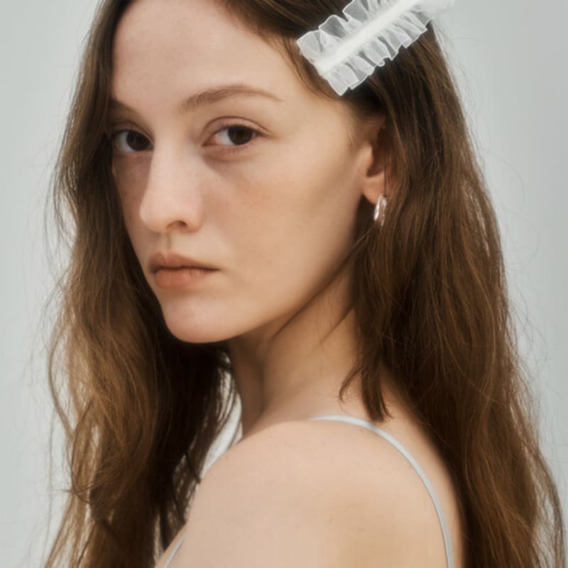 

RAWFINED Transparent Hair Clip Brown