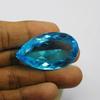 Blue Sapphire 87.00 Ct Loose Gemstone CERTIFIED Lab-Created Pear Cut Perfect M-1006-Ra