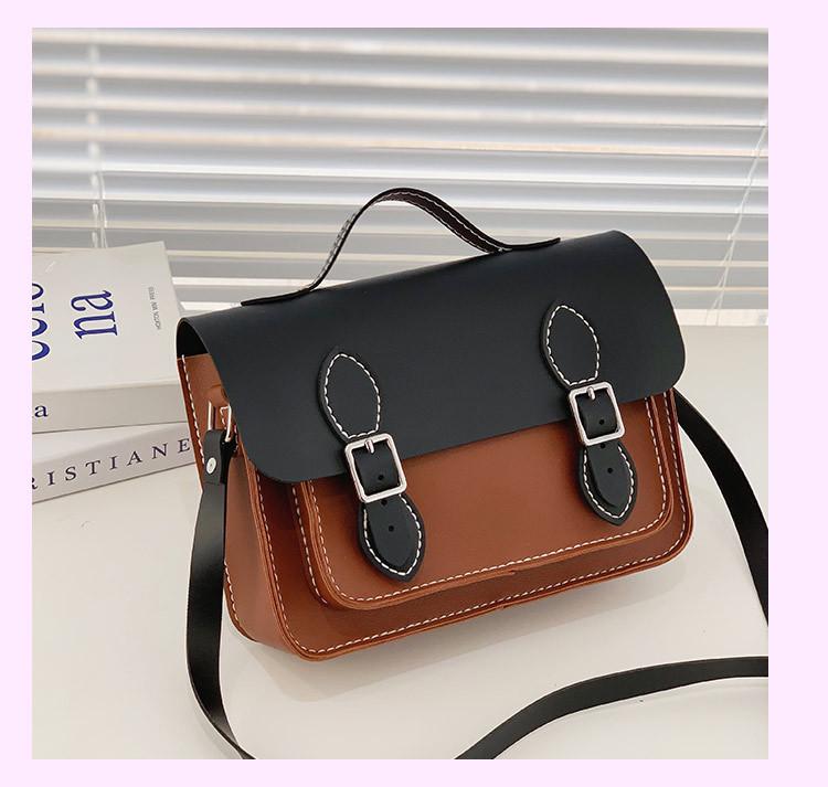 CC Retro Style DIY Color Block Women's Crossbody Shoulder Bag – Perfect Gift for Girlfriend