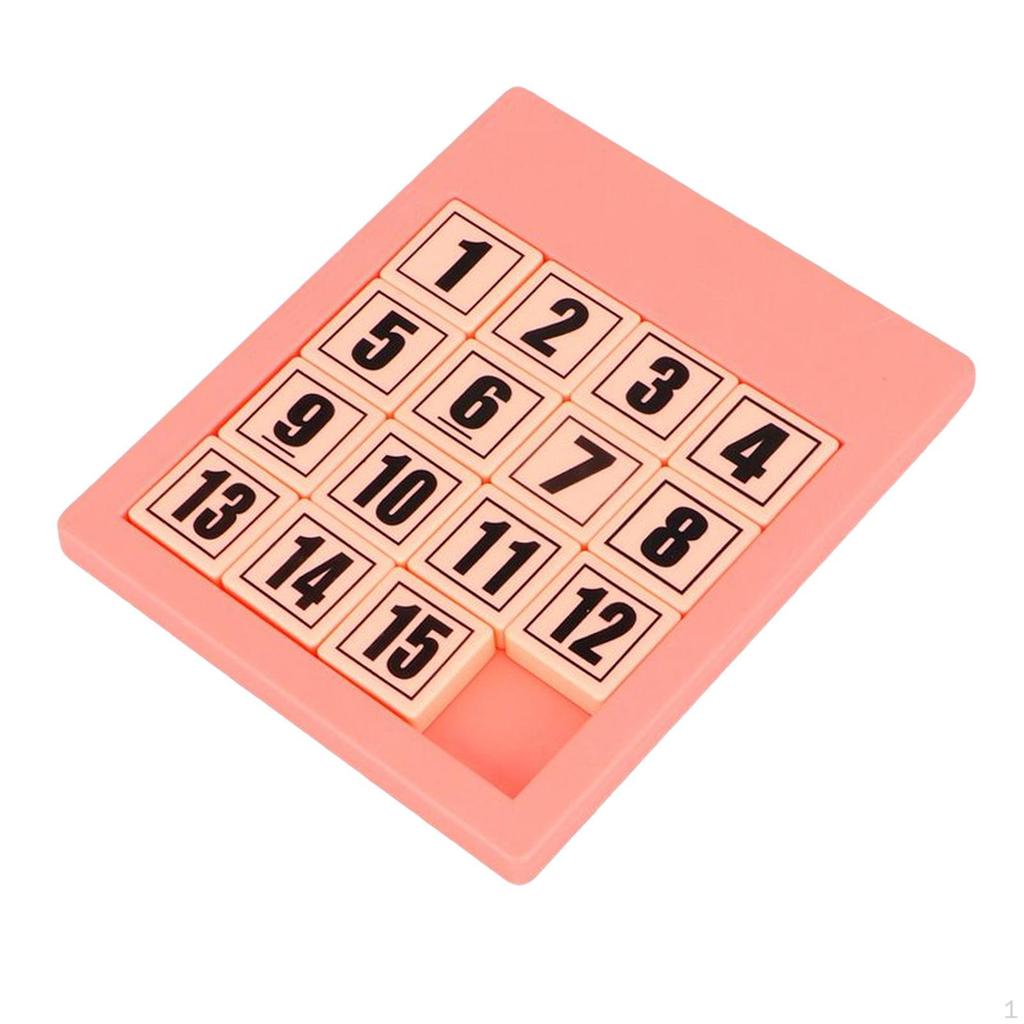 15 Number Puzzle, Educational Portable Digital Puzzle for