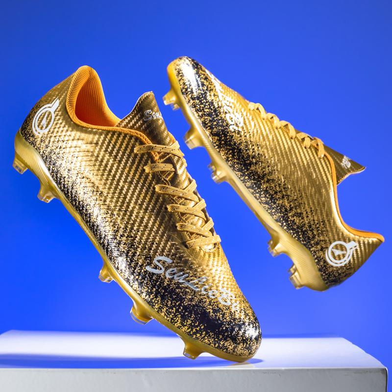 Original Professionelle Herren Fußballplatzstollen Hallen Gesellschaftstraining Futsal Fußballschuhe Rutschfest Kinder Nockenfußballschuhe