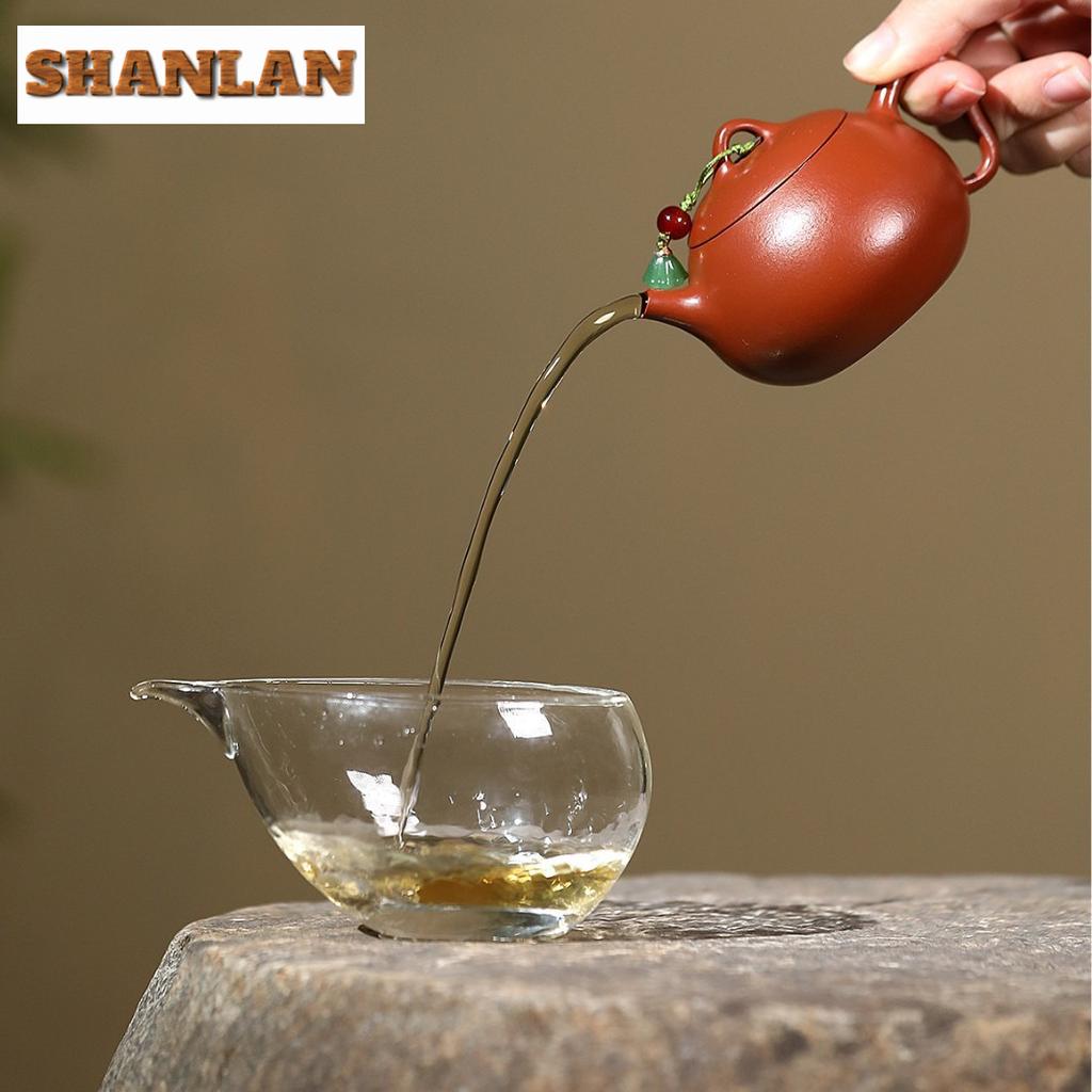 120ml Retro Yixing Purple Clay Teapot Handmade Little Scoop Pot Raw Ore Zhu Mud Tea Maker Kettle With Filter Zisha Tea Set Craft