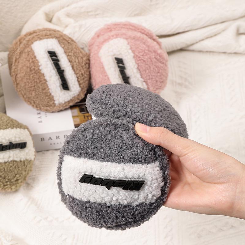 Korean Style Foldable Velvet Ear Warmers for Autumn/Winter - Windproof & Thickened Cold Protection Ear Muffs
