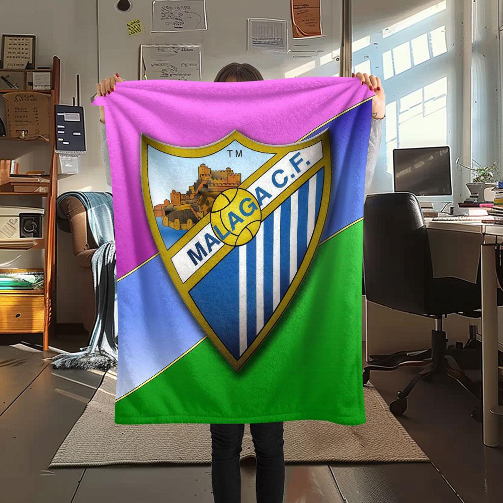 Málaga C.F Blanket, High quality Comfortable for All Seasons, Home Decor, Warmth and Comfort