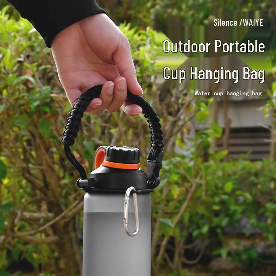 

Ремінець для перенесення чашки для гідратації для пляшок з широким горлом чорний