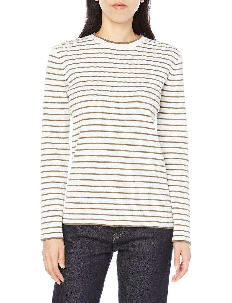 Mila Owen Compact Striped Knit KKI 0 Women's Top, 09WNT231149,