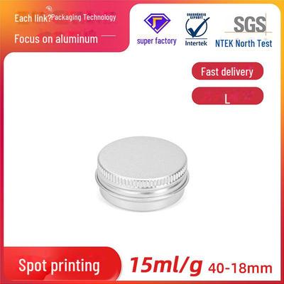 Scatola in Alluminio per Crema Cosmetica da 15g, 40x18mm, 15ml - Ideale per Balsamo Labbra e Crema Mani