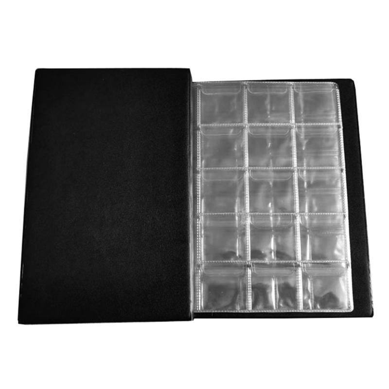 300 Capacity Coin Collection Album Leather PVC Construction Display Organizers For Currency Pennies Quarters Storage