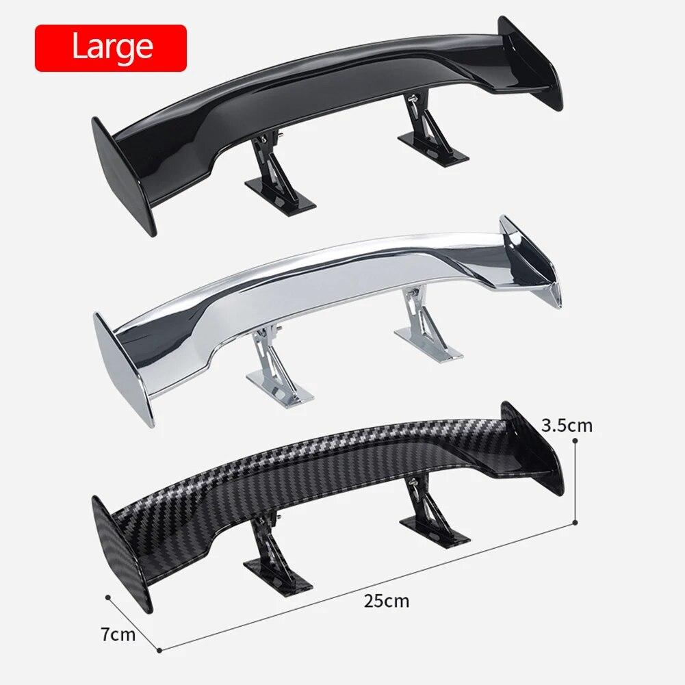 Car Universal Mini Spoiler Tail Wing Carbon Fiber Look Mini Modified Tail Wings Model Auto Styling Decoration Car Accessories