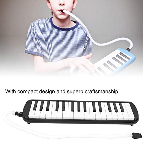 32-Key Melody Harmonica, Lightweight and Comfortable for Beginners and Kindergarteners (Black)