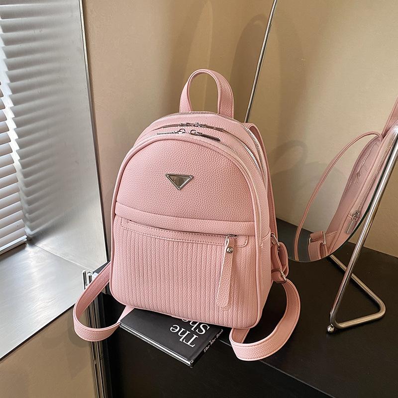 Premium Sense Simple Backpack Bag Women's New Niche Versatile Student Bag Commuter Casual Backpack