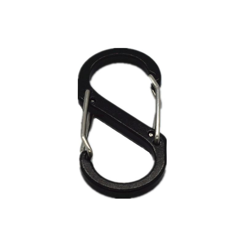 Bilateral Suspended Buckles In Aluminum Alloy For Outdoor Sports Bottle Locking Ring  Keychai Luggage Buckl S-shaped Carabine