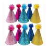 Decorative Dog Sparkling Hat Foldable Cat Headgear Pets Accessories Pet Birthday Hat  For Dogs Cats