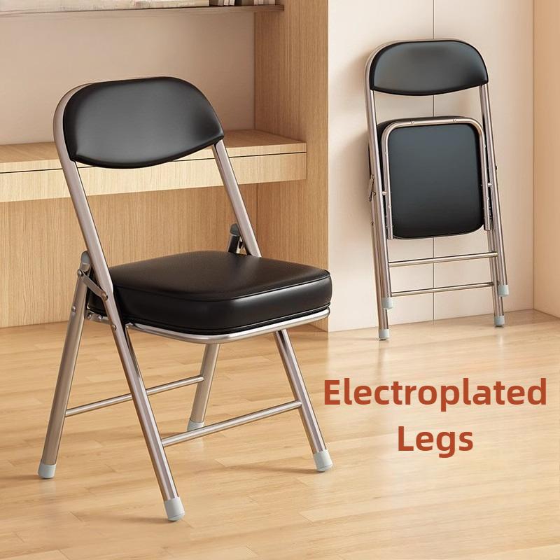 Foldable Office Chair Modern Ergonomic Computer Chairs Elegant Portable Backrest Chairs Relaxing Single Person Dining Chair