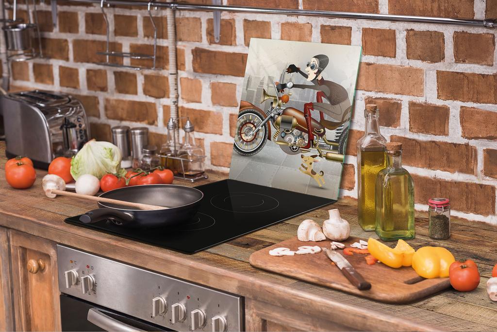 SZKLANA DESKA DO KROJENIA 45x52 MOTOCYKL
